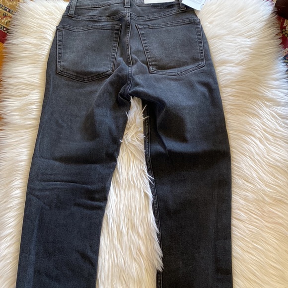 Re/Done Originals High Waist Ankle Crop Jeans Black 26 NWT - Picture 9 of 13